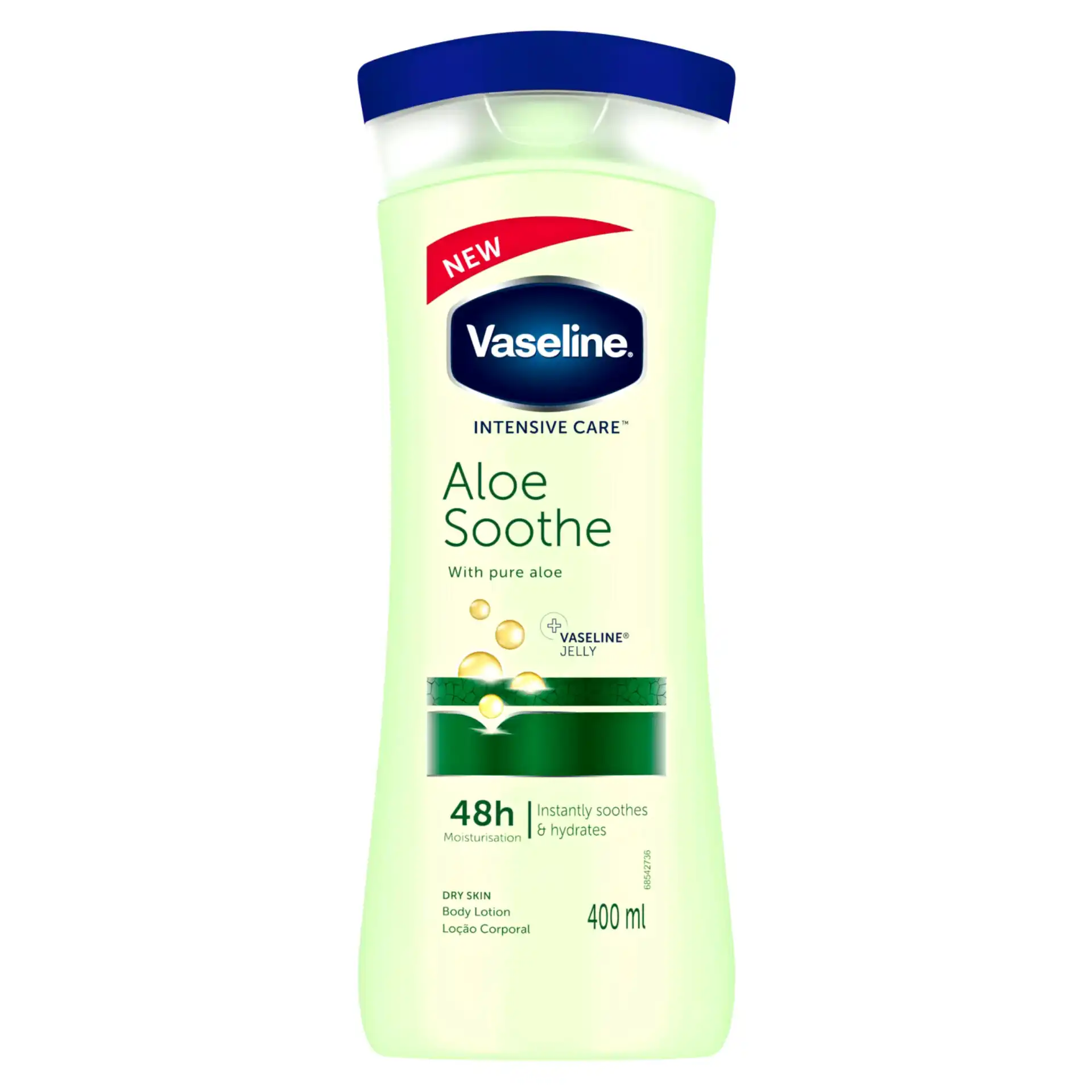 لوسیون بدن وازلین آلوئه ورا 400 میل Vaseline Aloe Vera Lotion