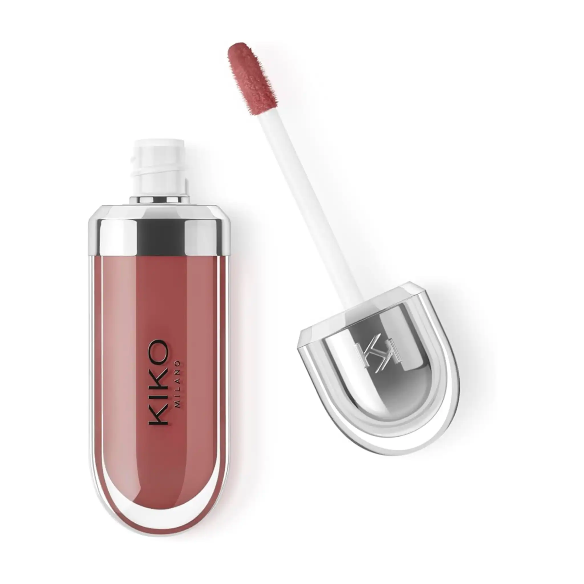 Brun-Rose-kiko-3 لیپ گلاس کیکو شماره 21 Brun Rose اورجینال