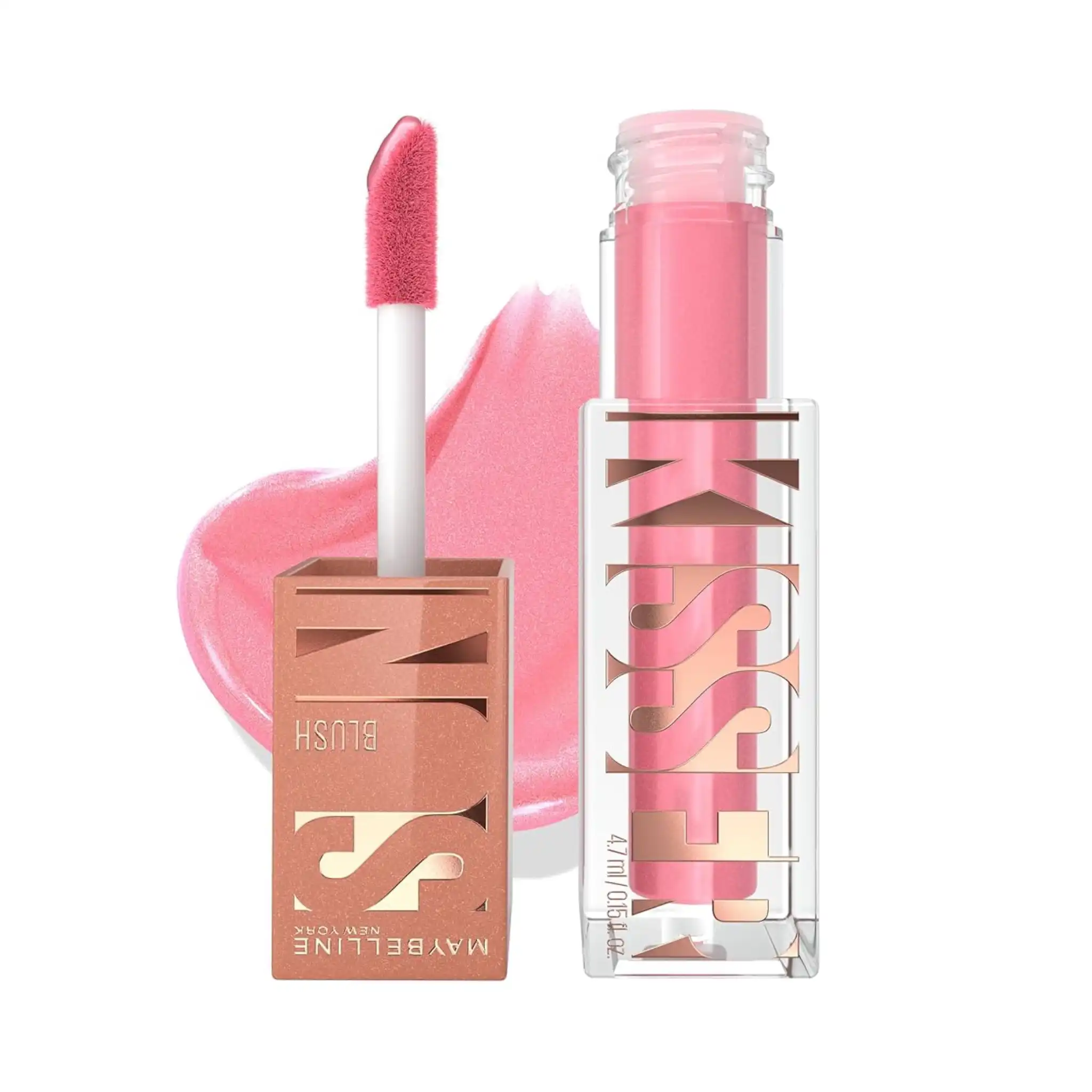 رژگونه مایع میبلین رنگ Blazing Blush صورتی