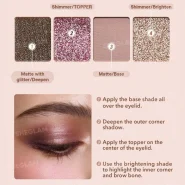 پالت سایه مینی شیگلم 4 رنگ مدل Fortune