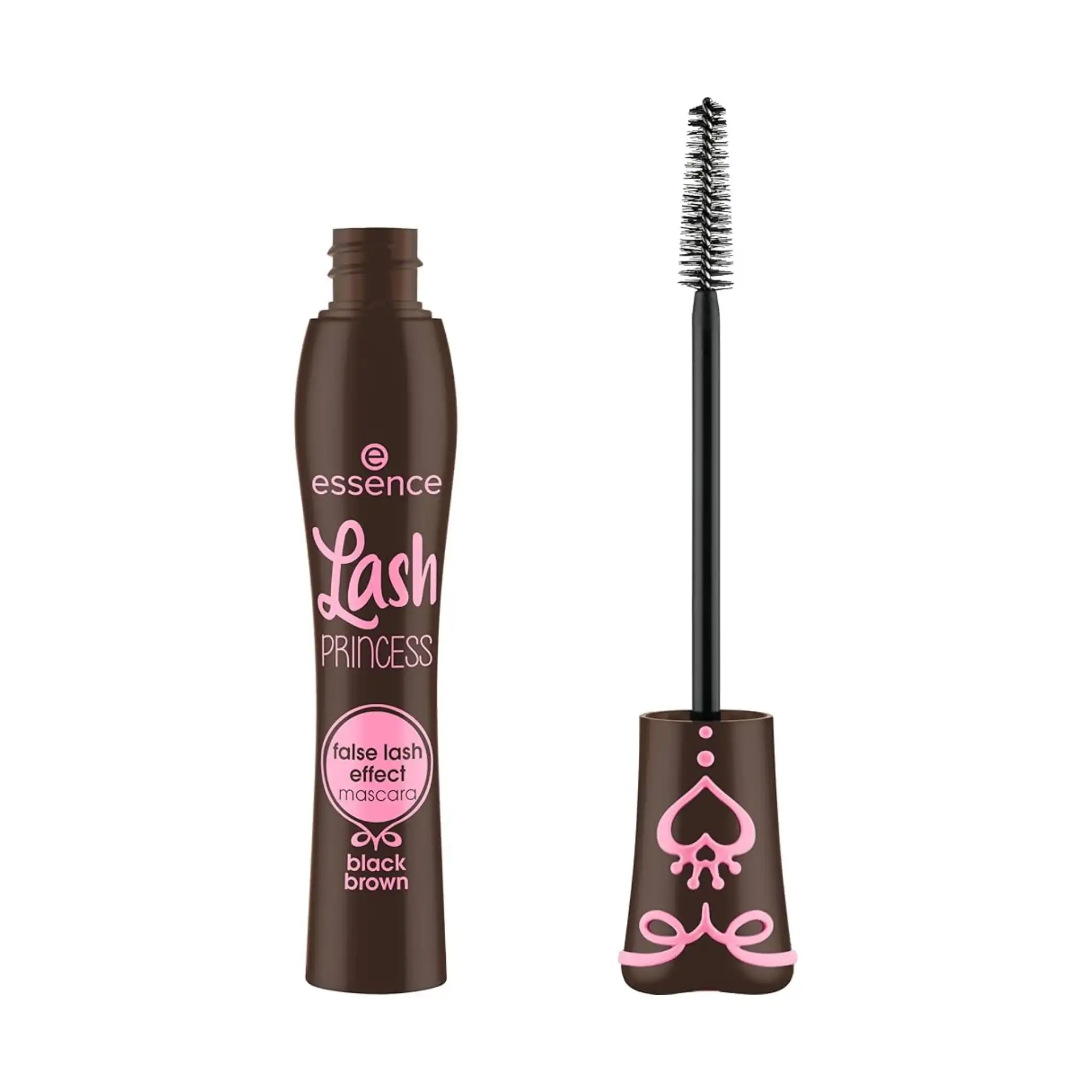 ریمل اسنس لش پرنسس قهوه ای Essence Black Brown Lash Princess