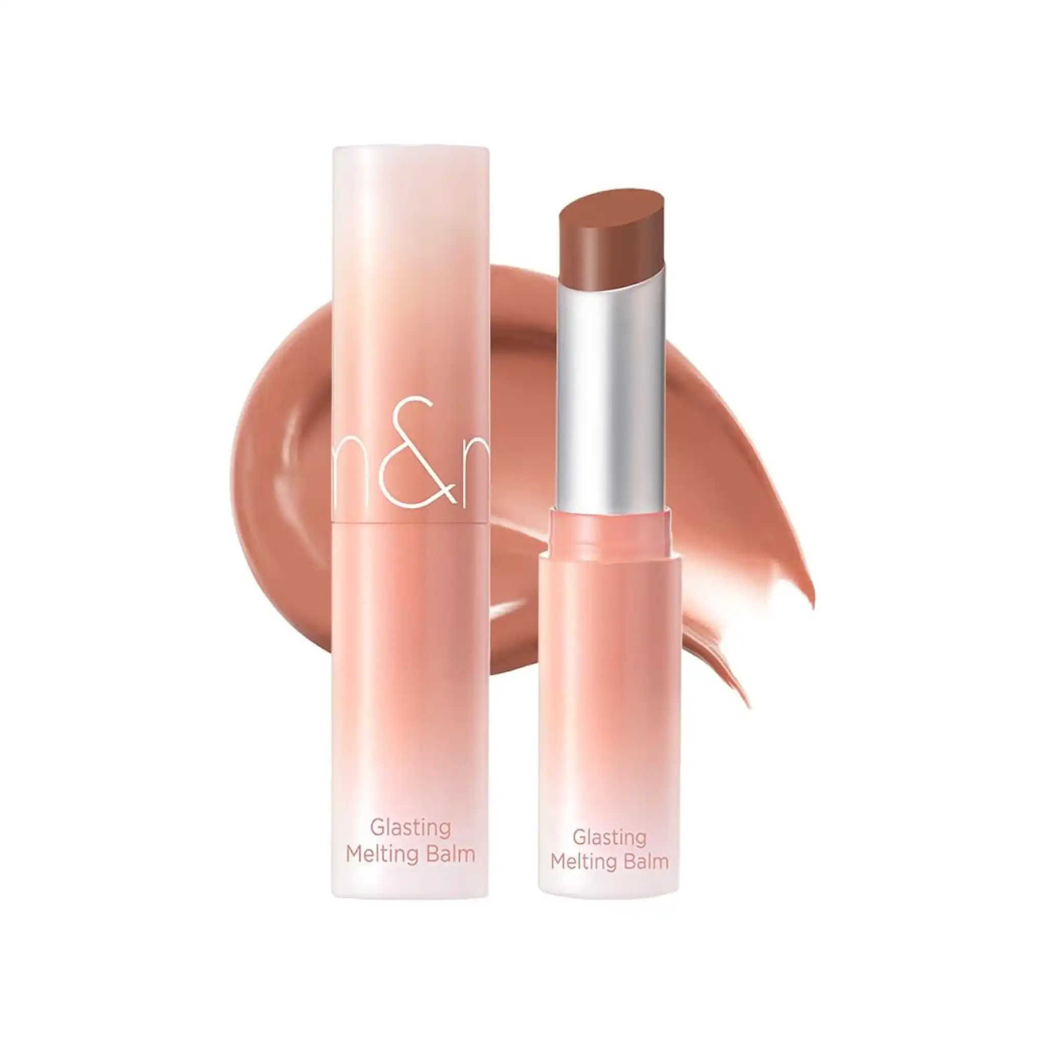 بالم لب رومند رنگ Buffy Coral مدل Glasting Melting Balm Rom&nd
