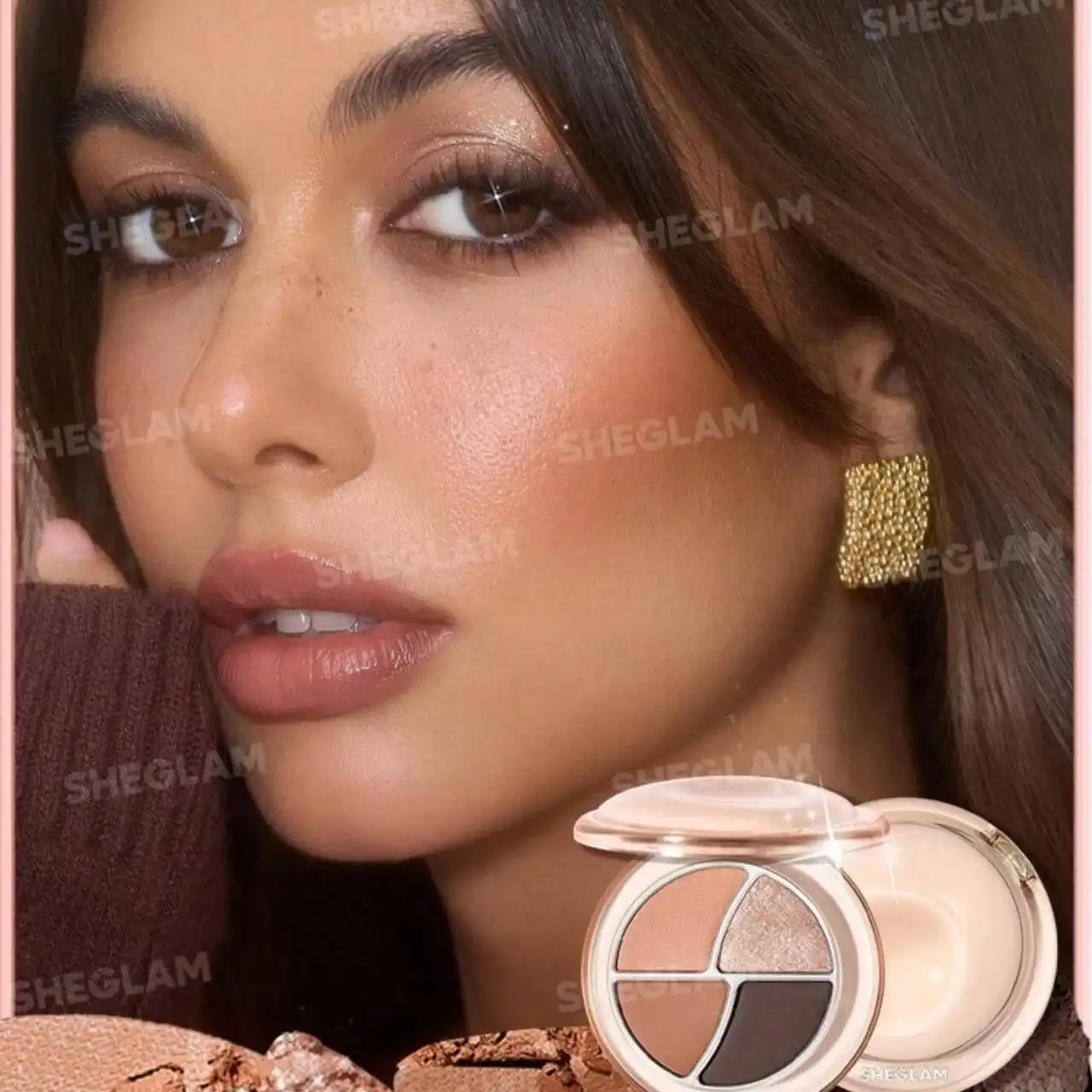 پالت سایه 4 رنگ شیگلم رنگ Teddy Meringue