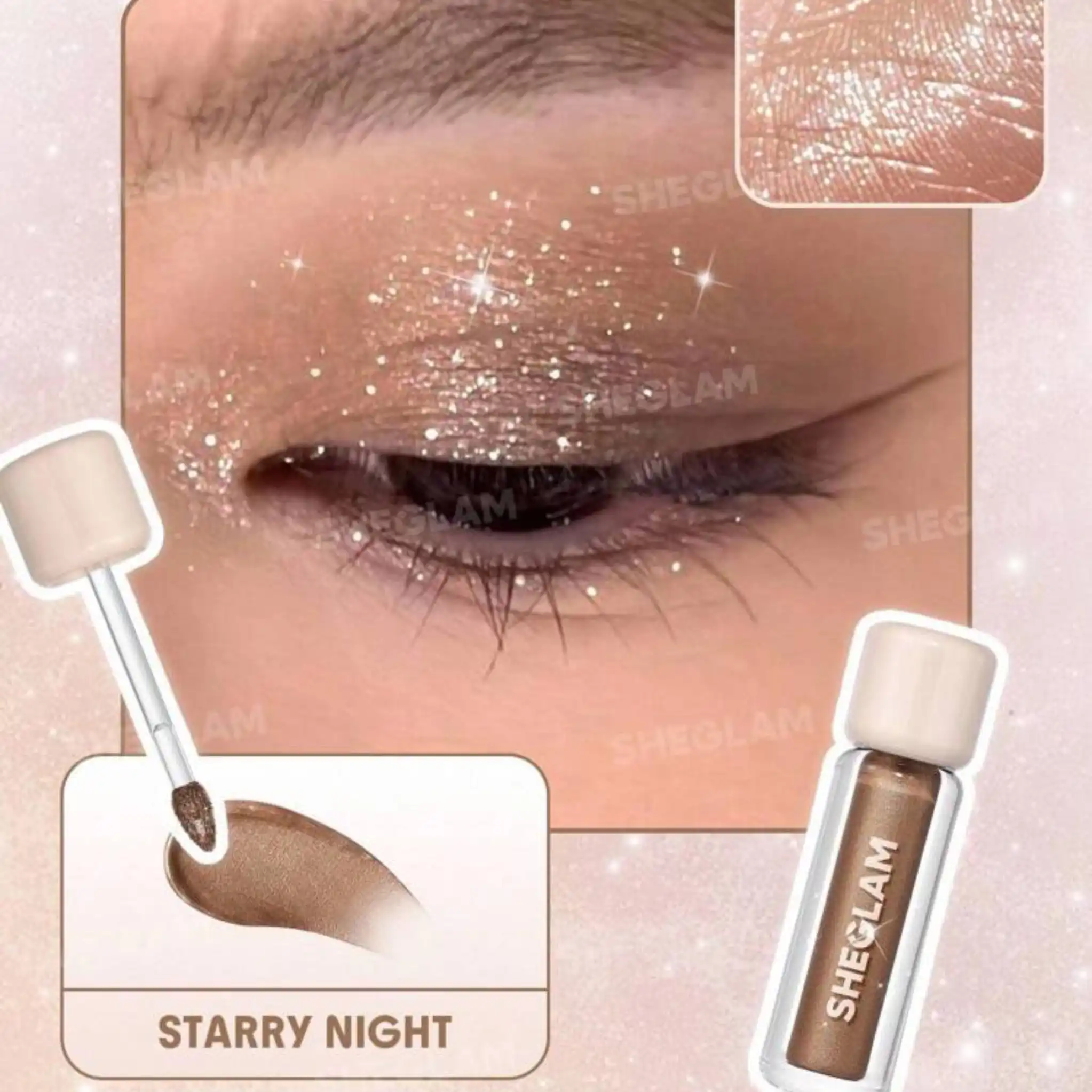 سایه مایع شیگلم رنگ Starry Night شاینی