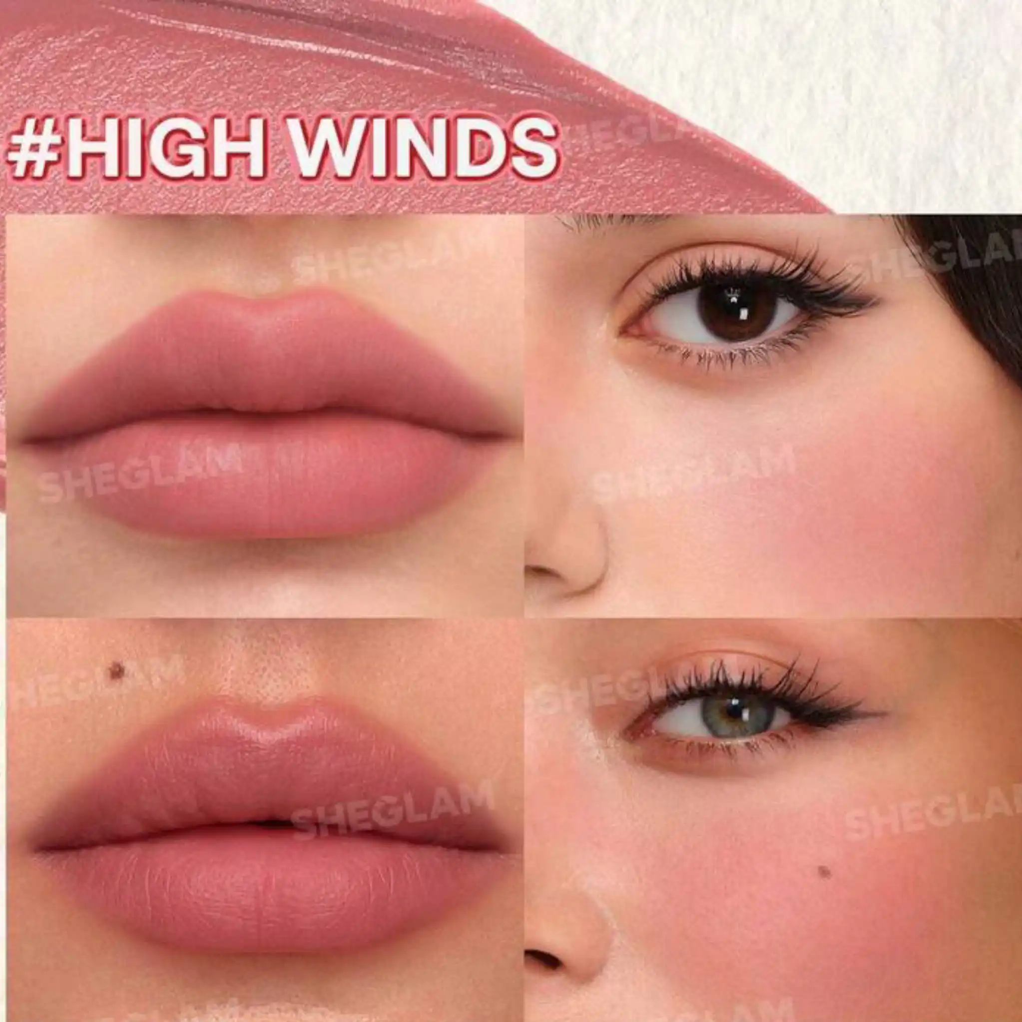 رژگونه رژلب شیگلم رنگ High Winds